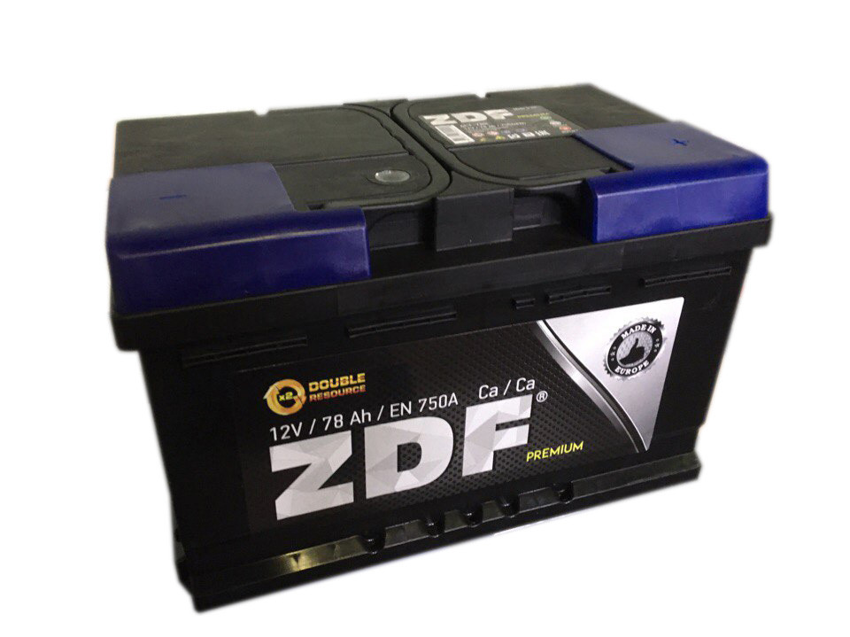 Аккумулятор 6СТ- 78 "ZDF  Premium"  (обр)  низкий