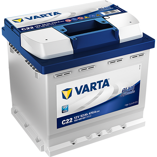 Аккумулятор VARTA 52е 552 400 047 Blue dynamic-52Ач (C22)