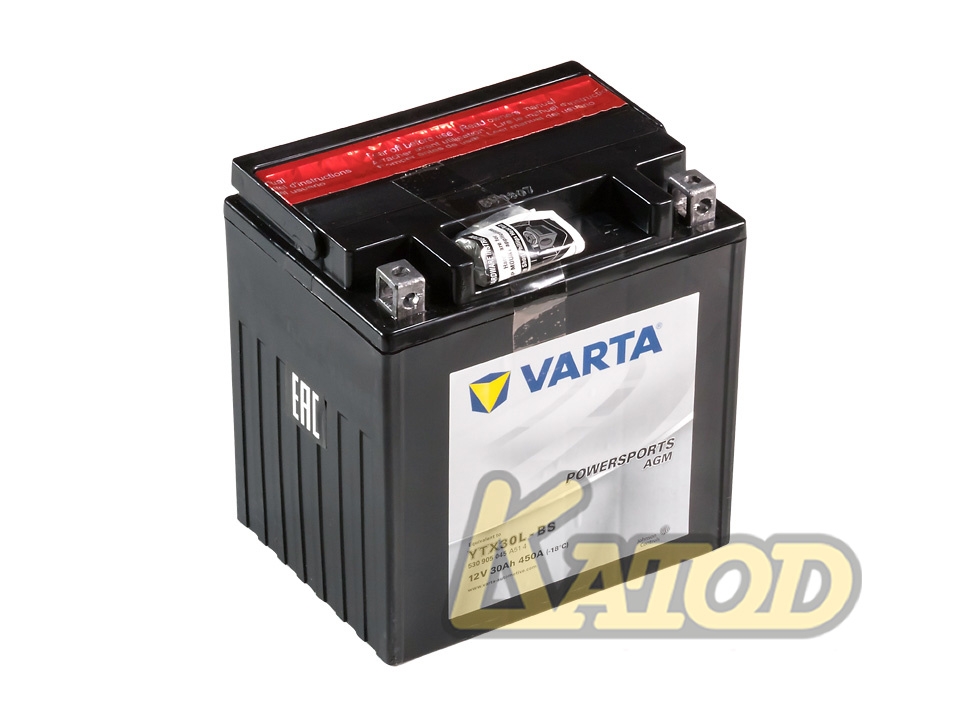 Мото аккумулятор 30Ah Varta 12V 530 905 045 A514 AGM