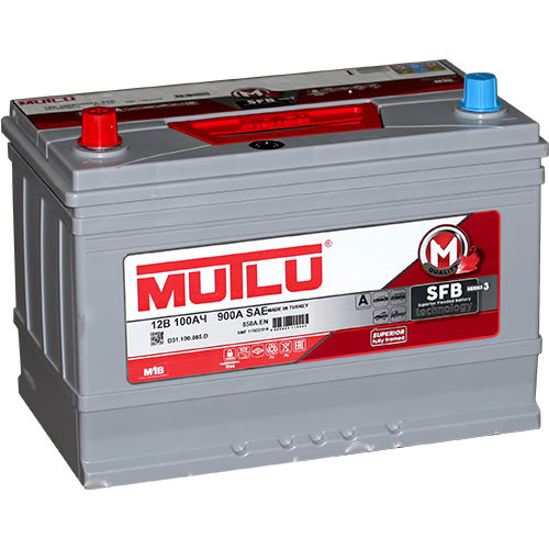 Аккумулятор MUTLU 100 D31.100.085.D  MUTLU -12V 100 Ah 850 (EN)  н.кр.