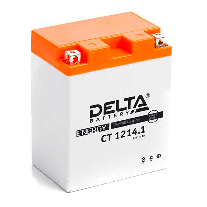 Аккумулятор для скутера, мотоцикла, квадроцикла DELTA CT1214.1 (YTX14-BS)