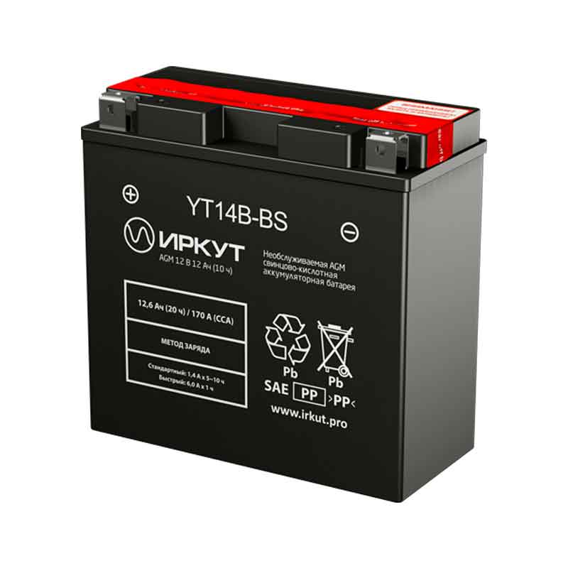 Аккумулятор Иркут YT14B-BS (12V / 12Ah)