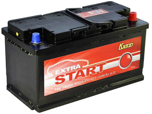 Аккумулятор EXTRA START 100 6СТ-100N L+ (L5)  Extra Start