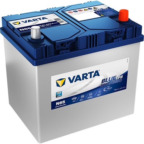 Аккумулятор VARTA 65е 565 501 065 Blue dynamic EFB (N65)  JIS D23 без кр.