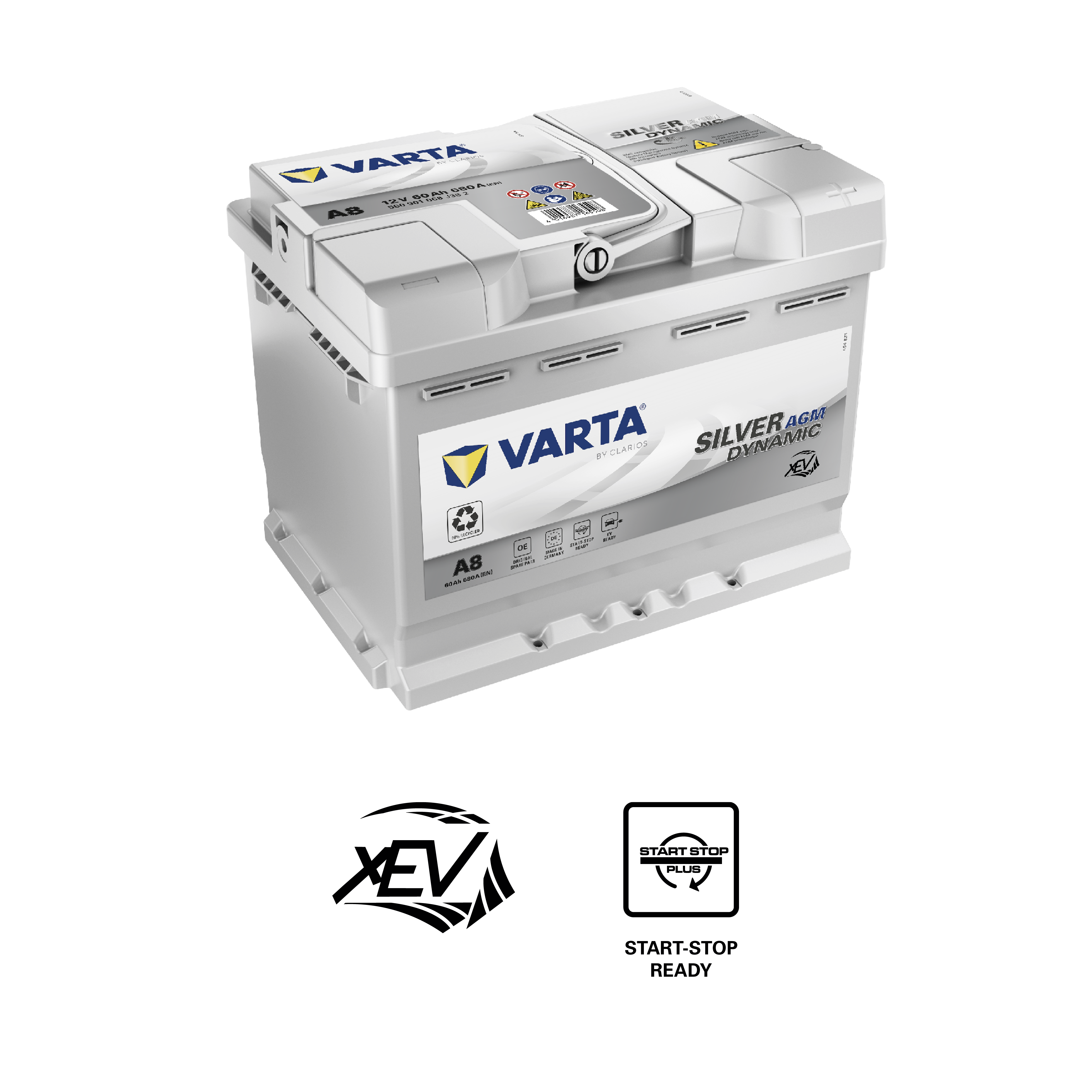 Аккумулятор VARTA 60e 560 901 068 Silver dynamic AGM  (D52)