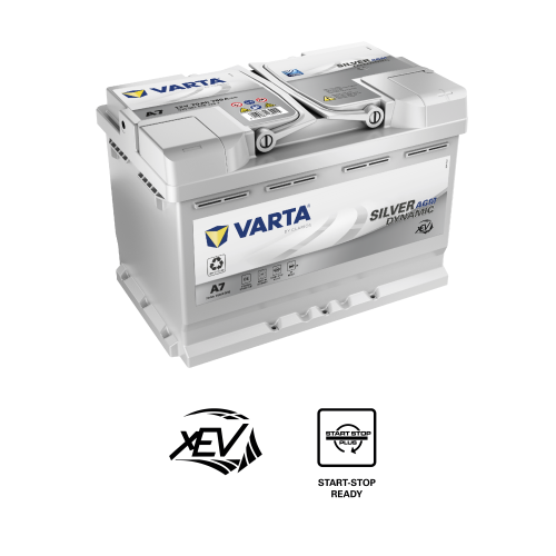 Аккумулятор VARTA 70е 570 901 076 Silver dynamic AGM (E39)