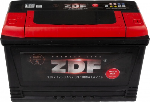 Аккумулятор 6СТ- 125 "ZDF  Premium"  (обр)