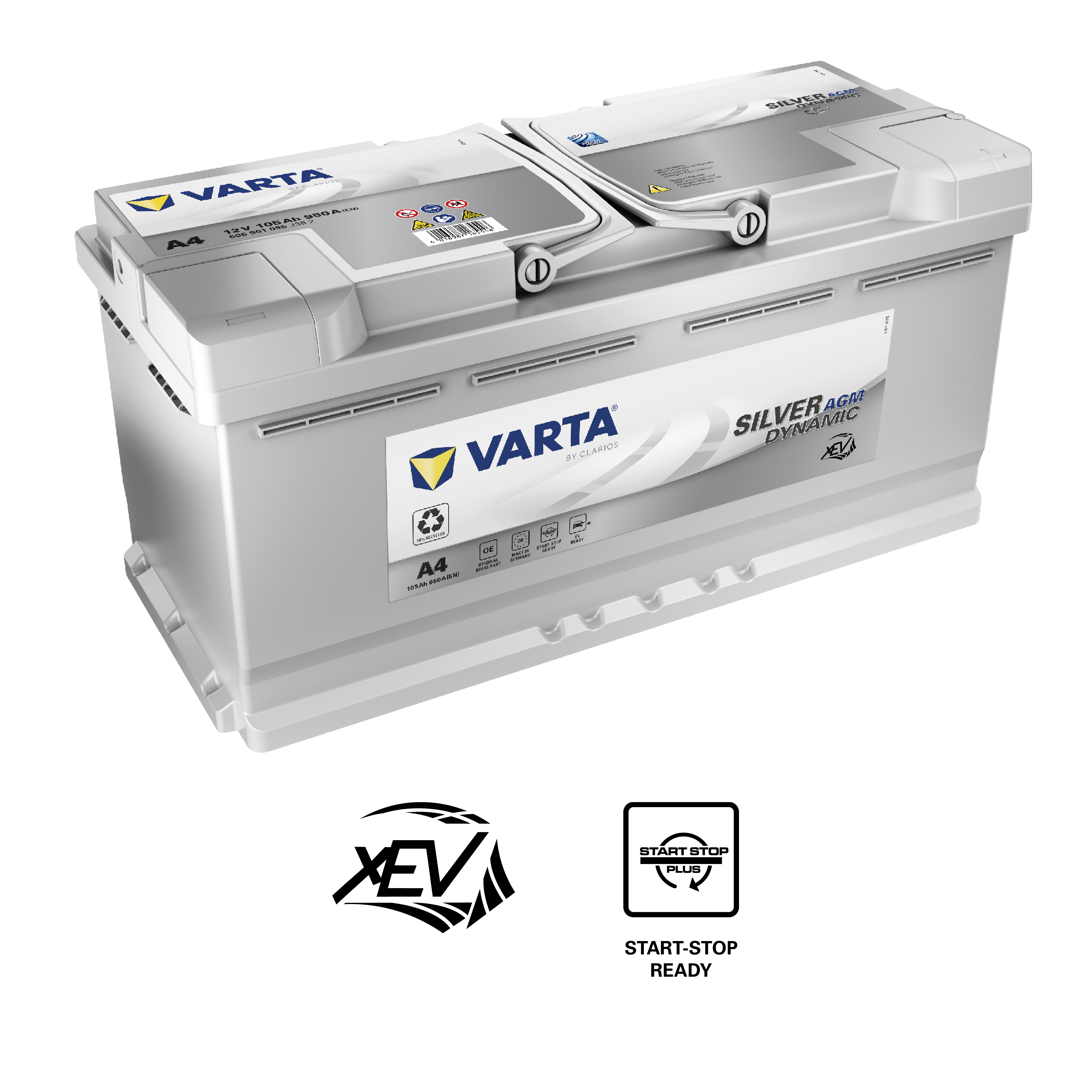 Аккумулятор VARTA 105e 605 901 095 Silver dynamic AGM (H15)